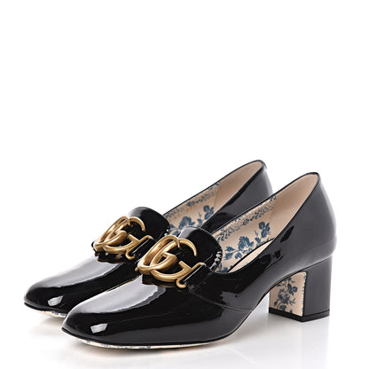 Gucci Vernice GG Victoire 55mm Loafer Pumps 41 Black 3 of 10
