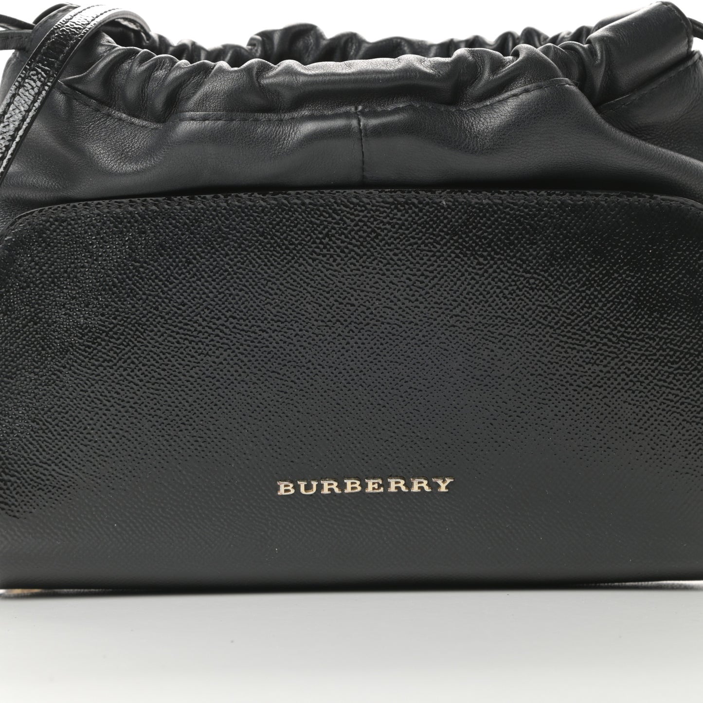 Patent Grained Calfskin Little Crush Black