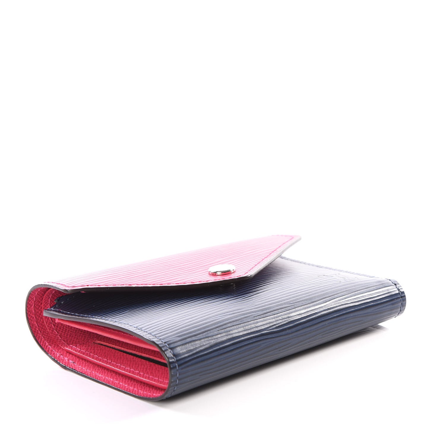 Epi Victorine Wallet Indigo Hot Pink