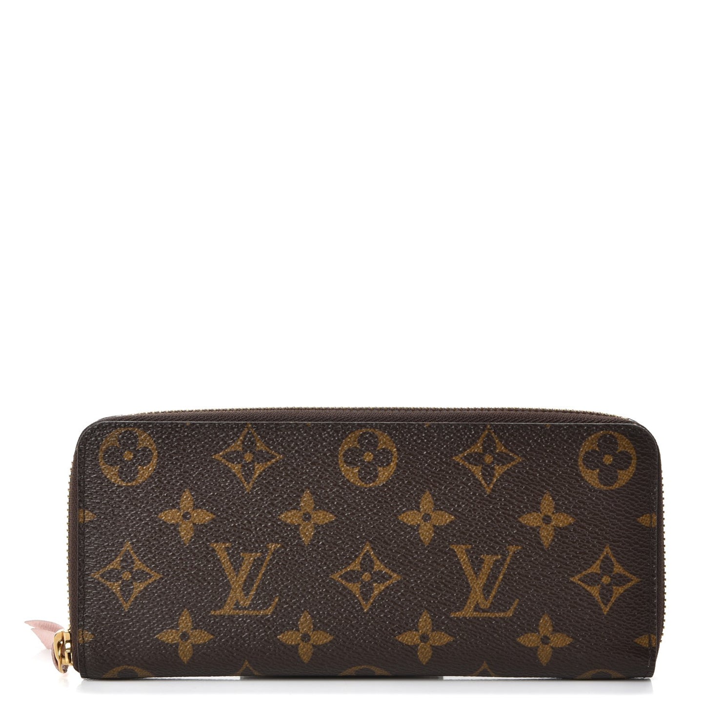 Monogram Clemence Wallet Rose Ballerine