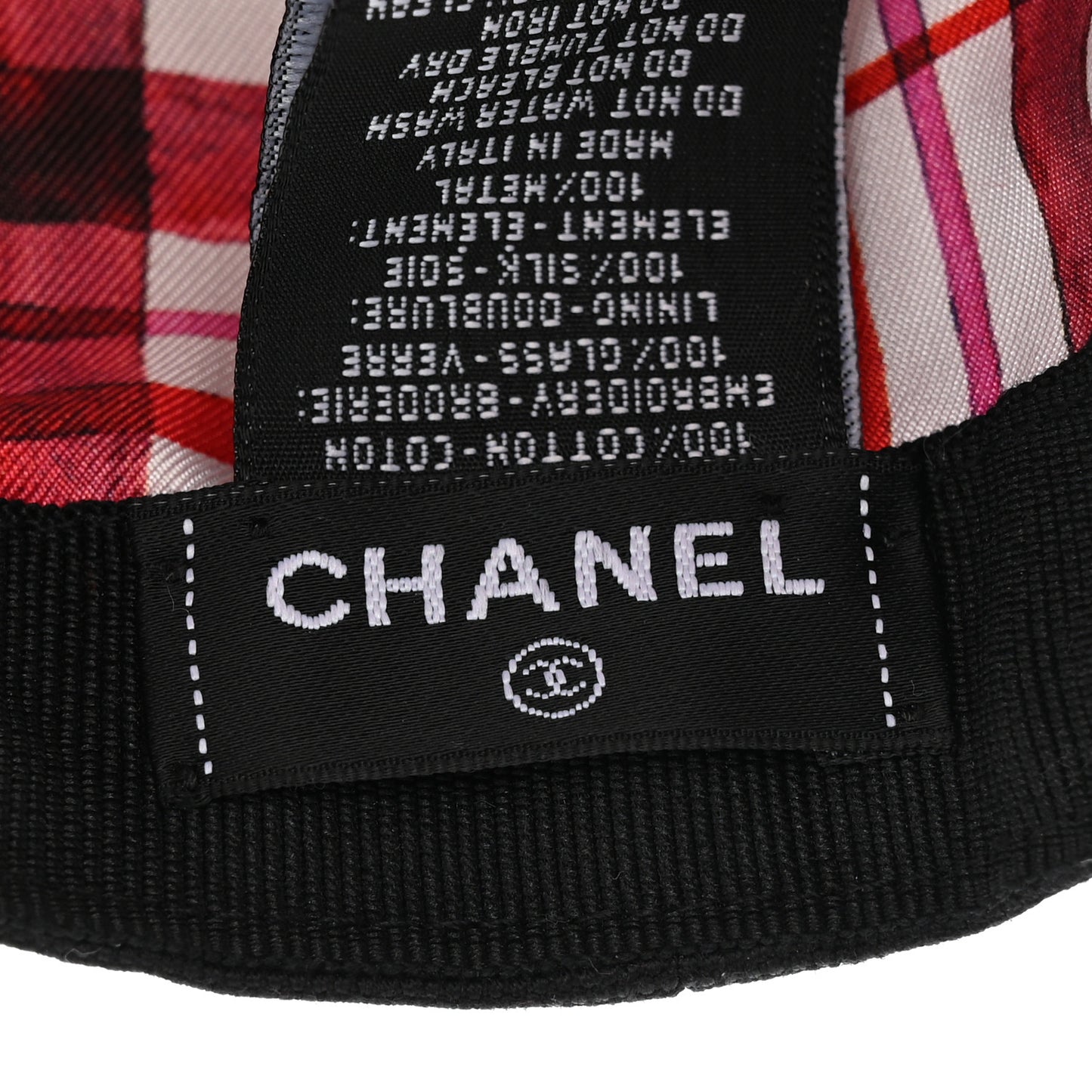 Cotton Beaded CC Cap Hat Black