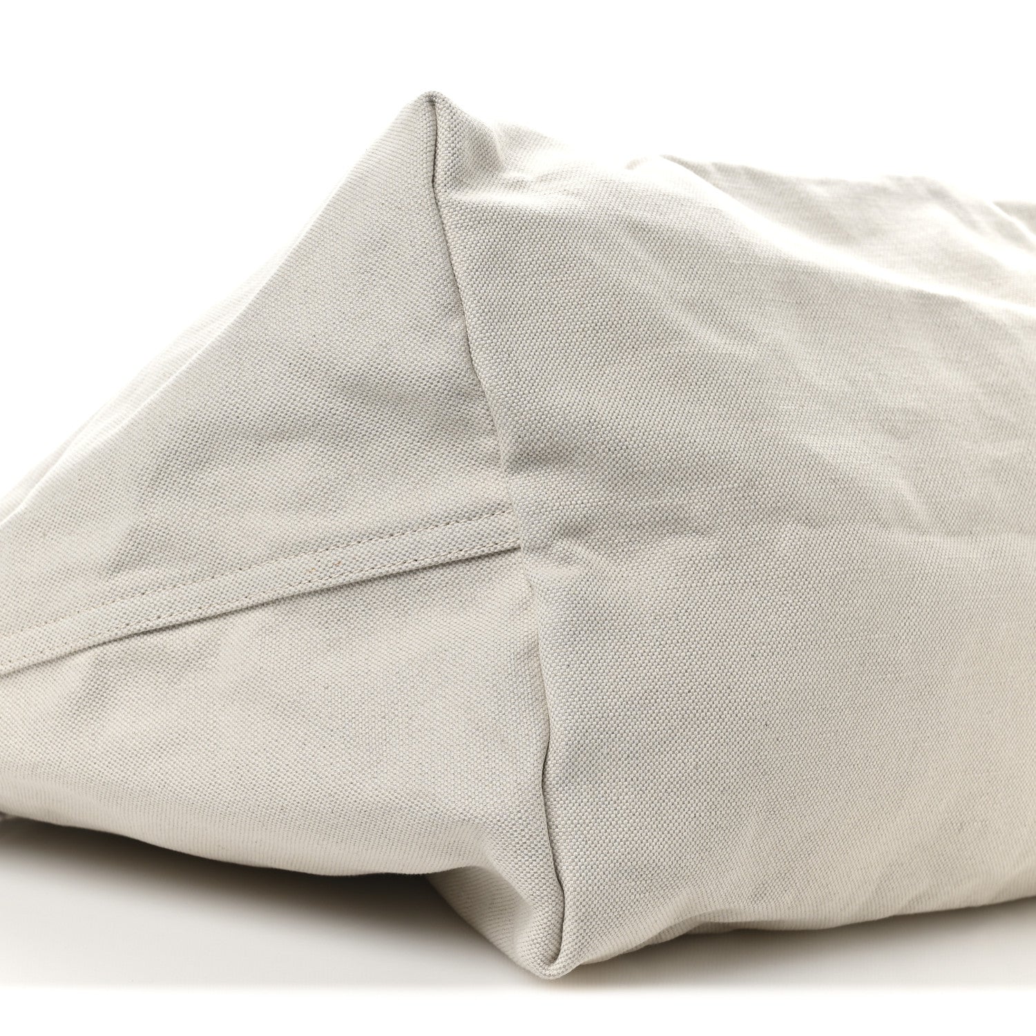 Saint Laurent Linen Calfskin Rive Gauche Maxi Tote Grege et Noir 8 of 9