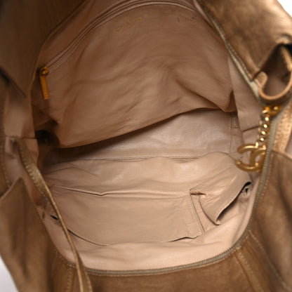 Chanel Metallic Calfskin Luxe Ligne Tote Gold 5 of 12