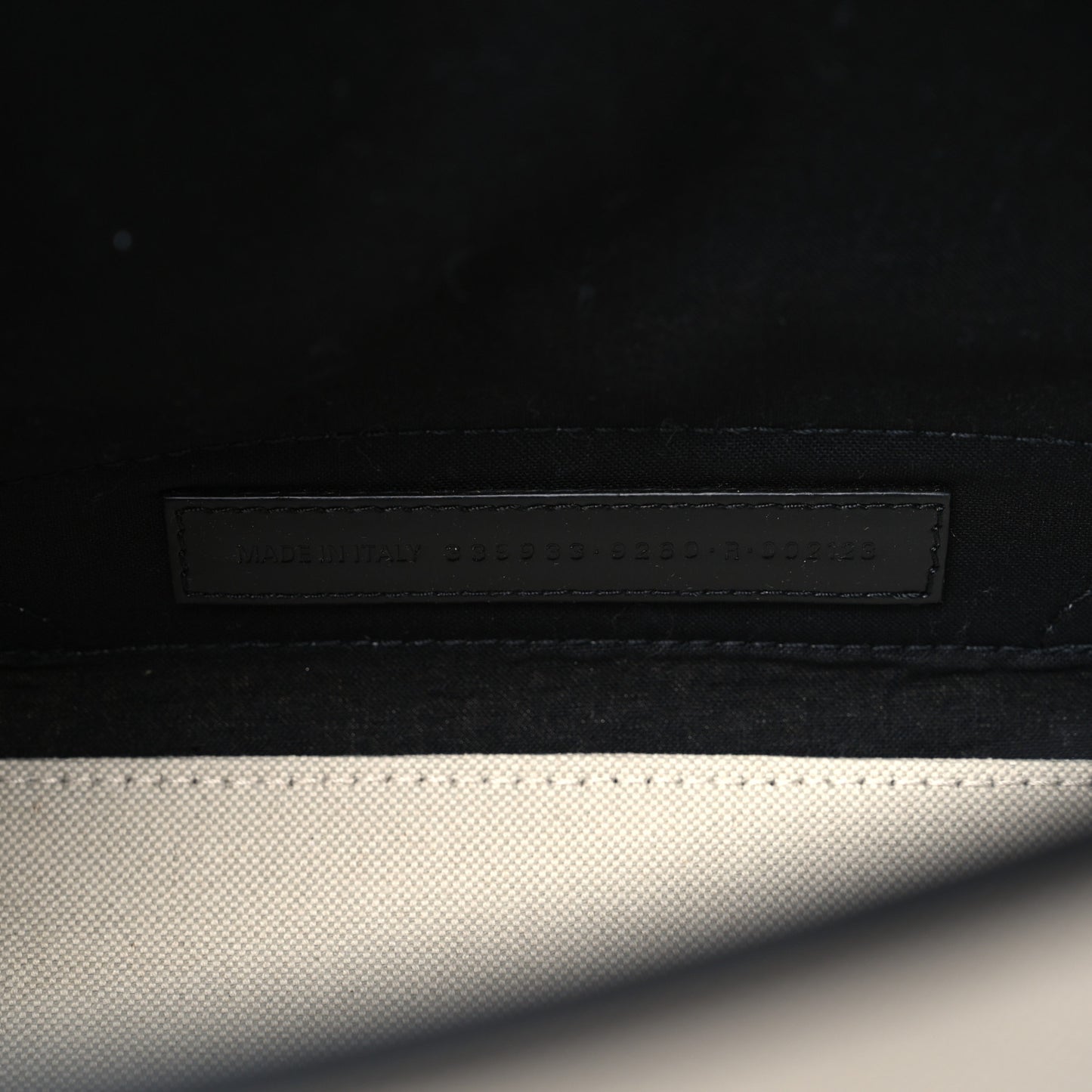Cotton Canvas Calfskin Navy Cabas XS Natural Black