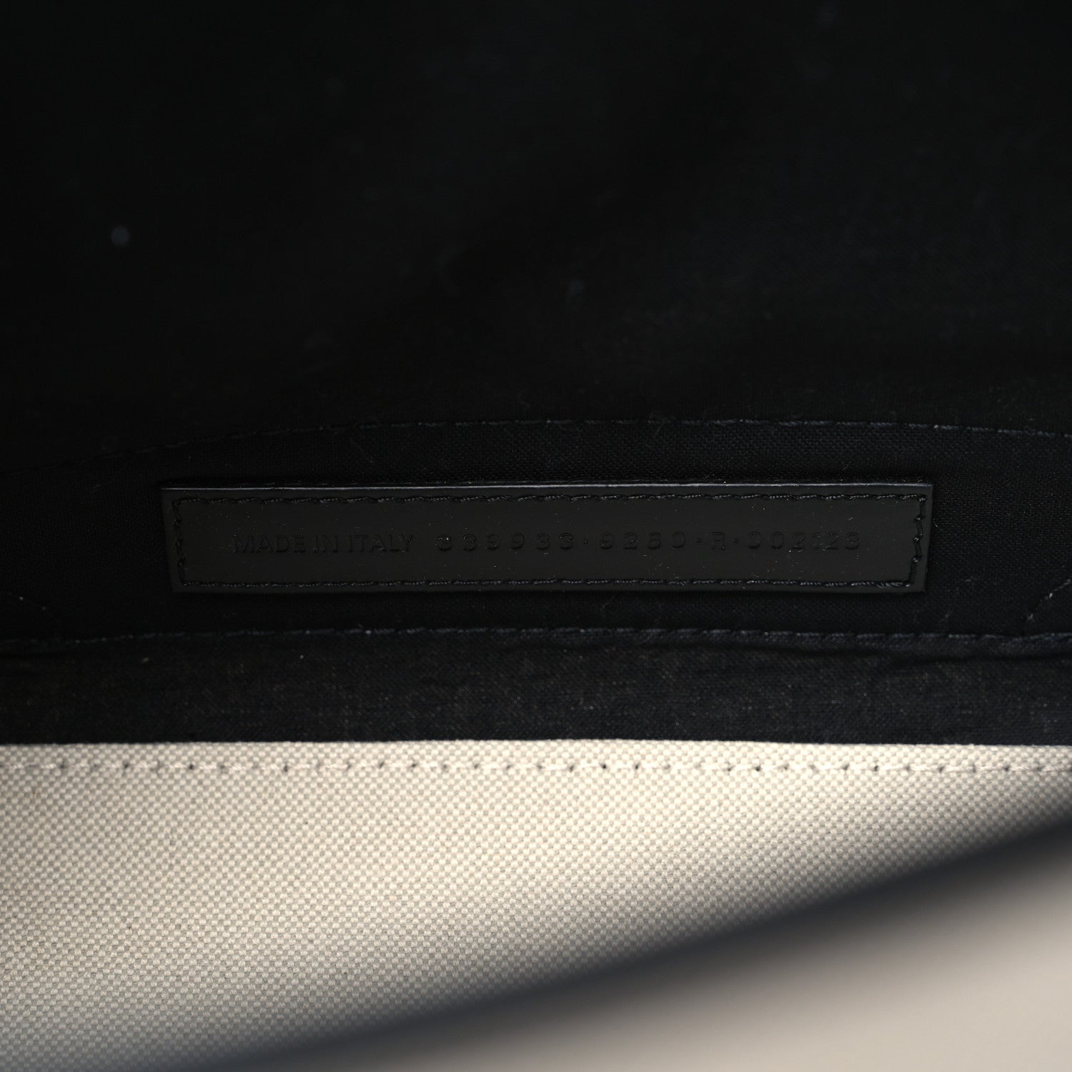 Balenciaga Cotton Canvas Calfskin Navy Cabas XS Natural Black 8 of 8