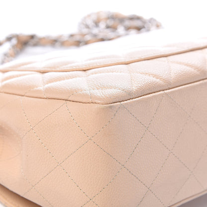 Chanel Caviar Quilted Jumbo Single Flap Beige Clair 21 of 24