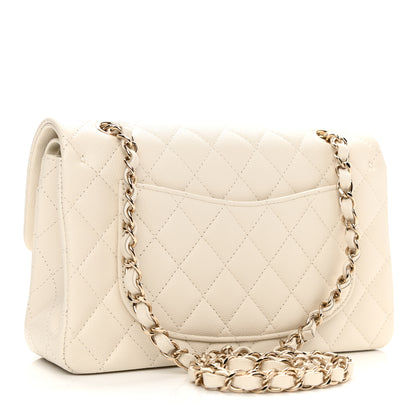 Chanel Caviar Quilted Small Double Flap White 3 of 11