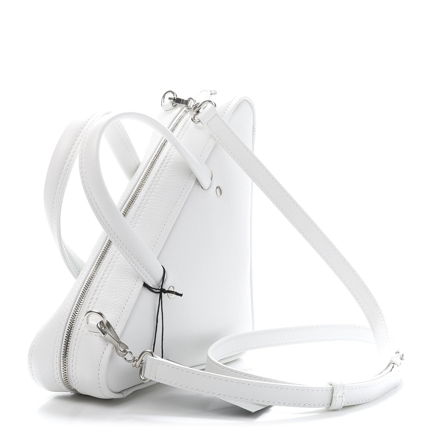 Calfskin XS Triangle Duffle White
