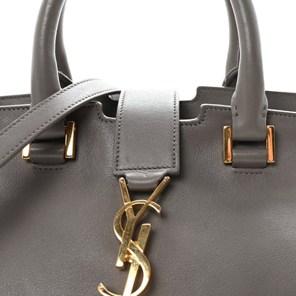 Saint Laurent Calfskin Small Monogram Cabas Fog 7 of 9