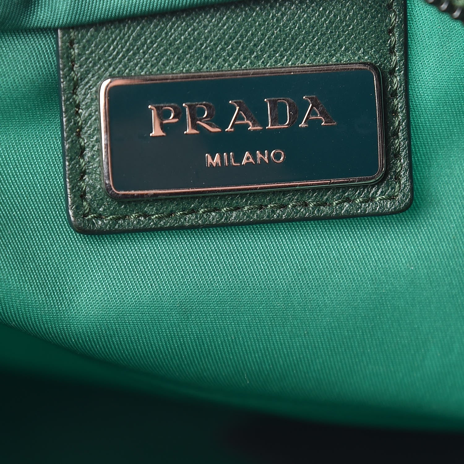 Prada Nylon Vela Flat Messenger Bag Oleandro 6 of 15