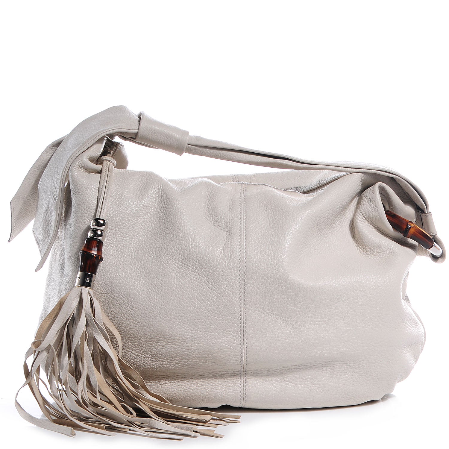 Gucci Leather Medium Jungle Hobo White 1 of 9