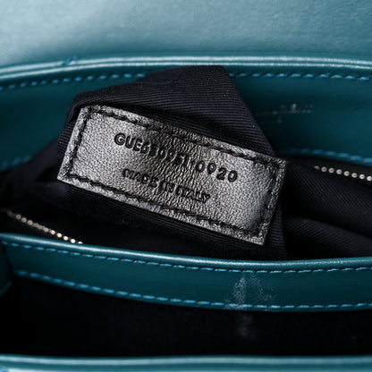 Saint Laurent Calfskin Y Quilted Monogram Toy Loulou Satchel Dark Turquoise 7 of 13