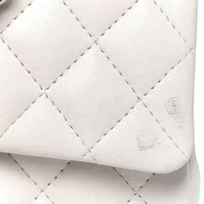 Chanel Lambskin Quilted Mini Rectangular Flap White 13 of 15