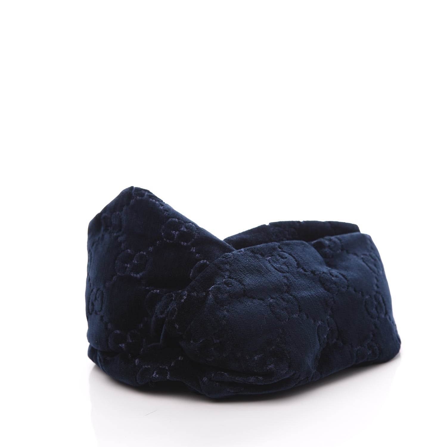 Gucci Velvet GG Monogram Headband Sapphire 2 of 7