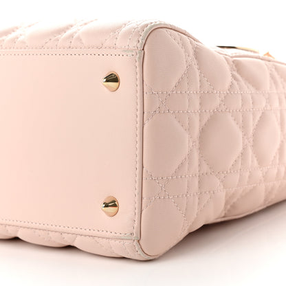 Christian Dior Lambskin Cannage Medium Lady Dior Light Pink 9 of 10