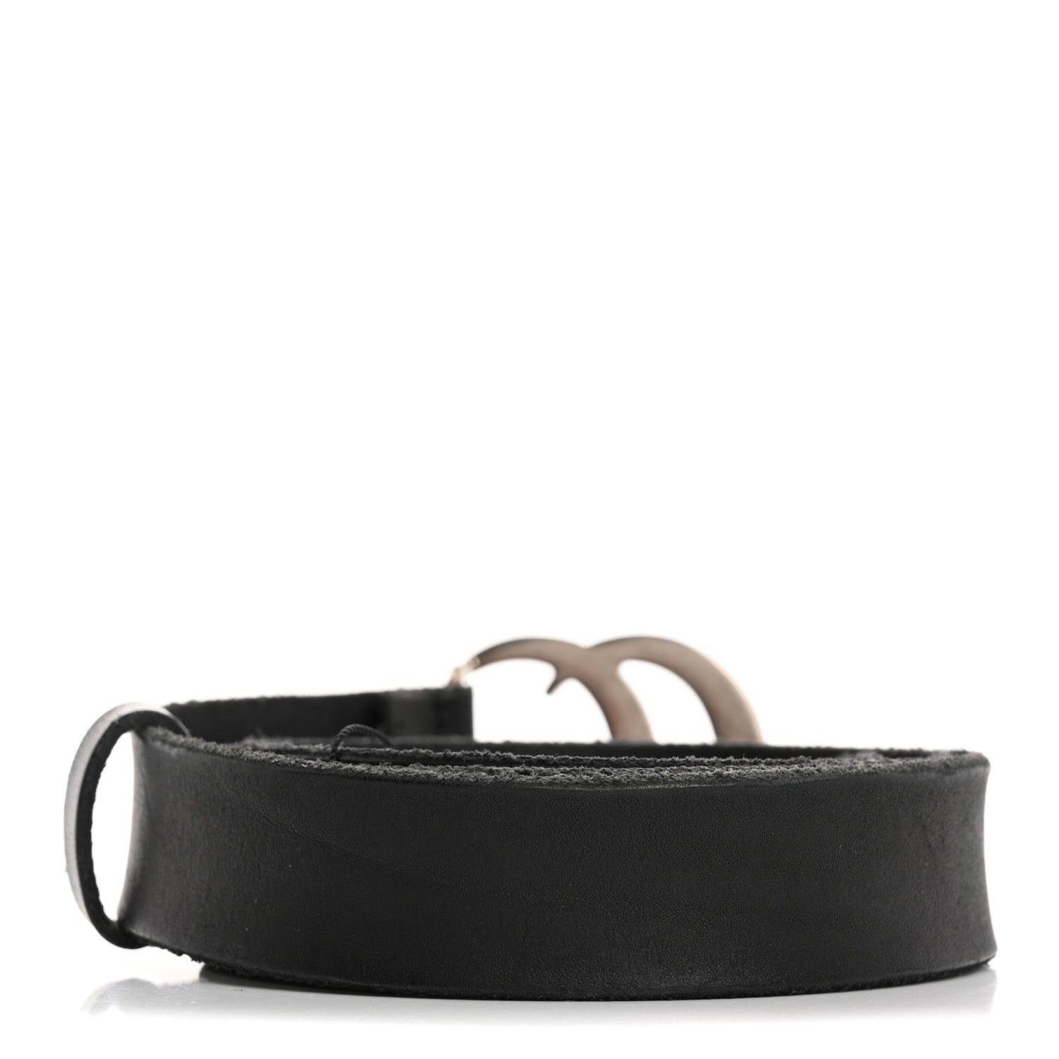 Gucci Faded Calfskin Double G 30mm Belt 85 34 Black 2 of 5