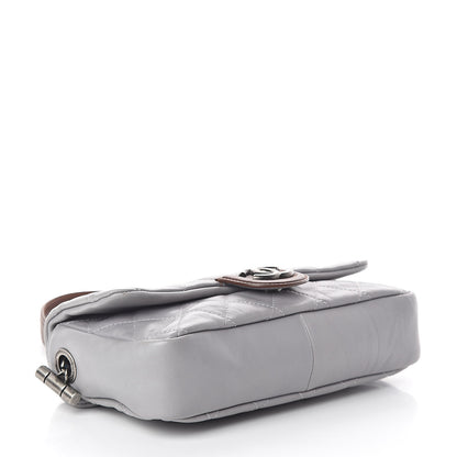 Chanel Calfskin Country Chic Flap Grey 4 of 10