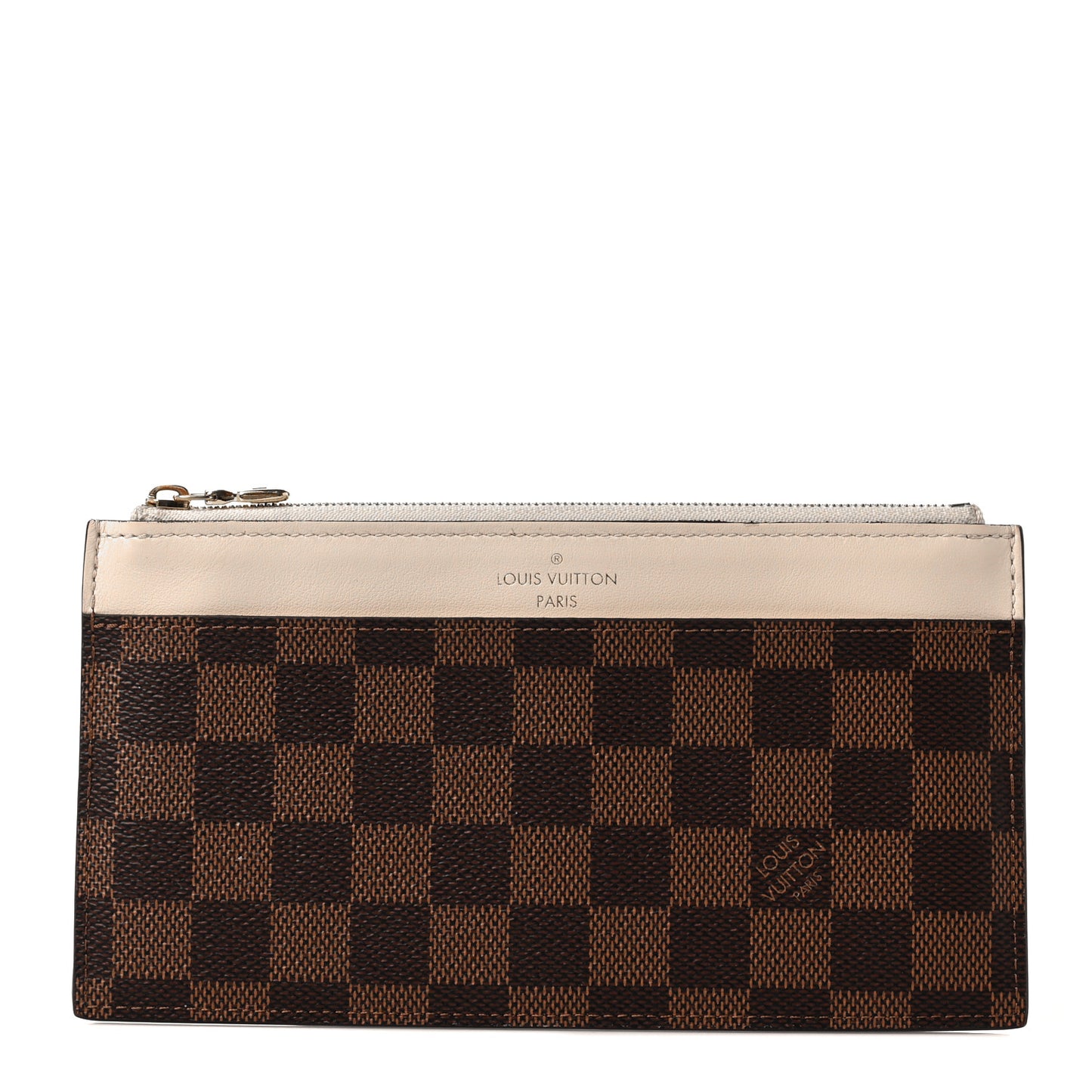 Damier Ebene Slim Purse Cream
