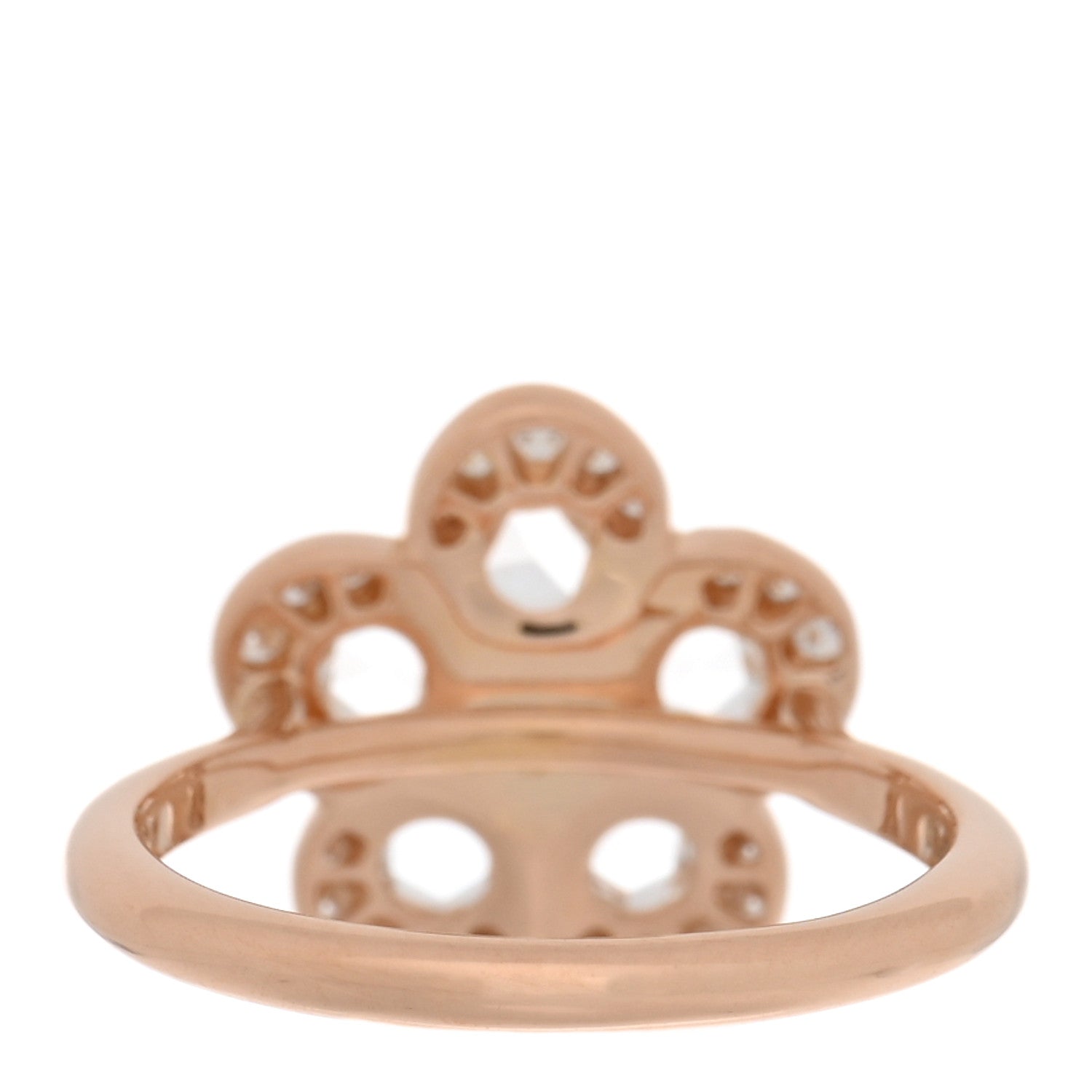Tiffany 18K Rose Gold Diamond Enchant Flower Ring 47 4 3 of 5