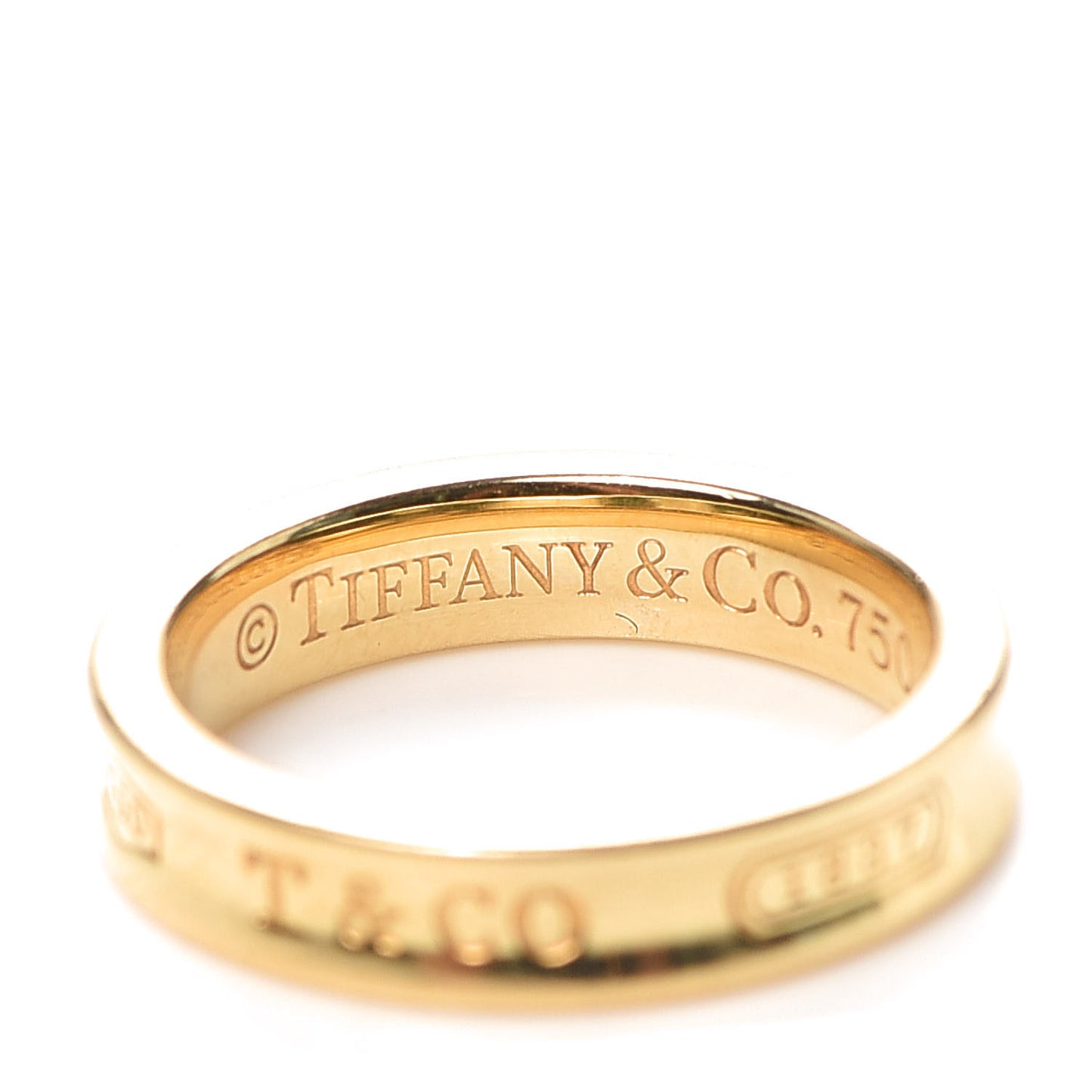 18K Yellow Gold Narrow 1837 Ring 48 4.5