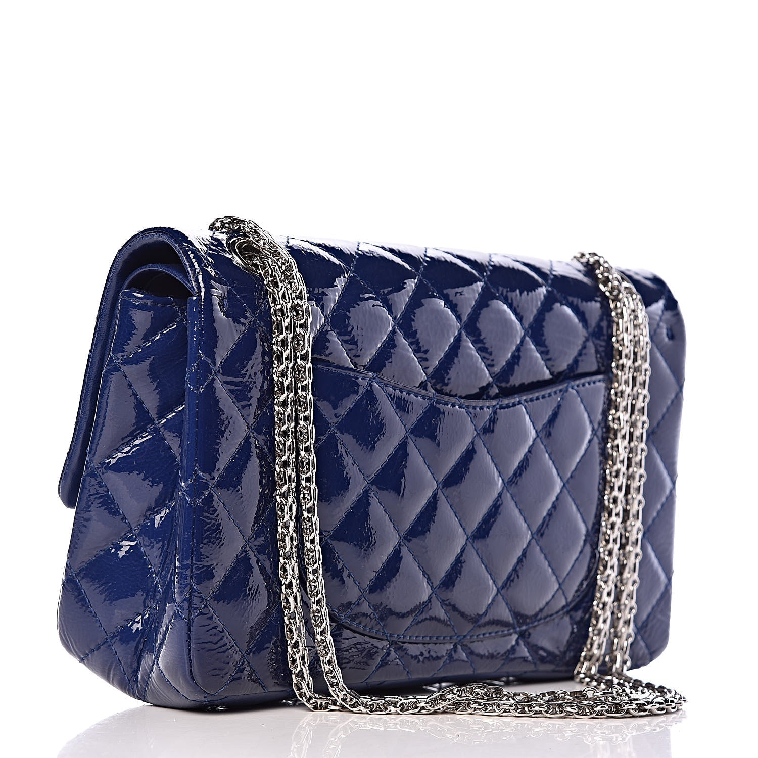 Chanel Patent Quilted 2.55 Reissue 226 Flap Navy 3 of 13