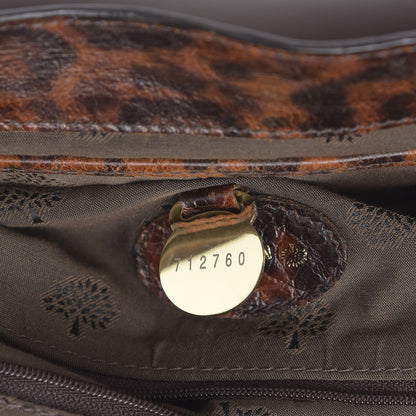 Mulberry Shiny Leopard Oversized Alexa Dark Oak 8 of 17