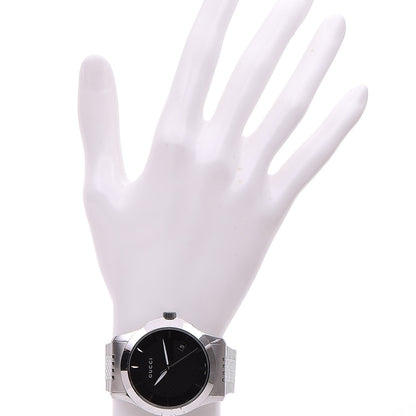Gucci Stainless Steel 38mm G-Timeless Quartz Watch Black 2 of 8