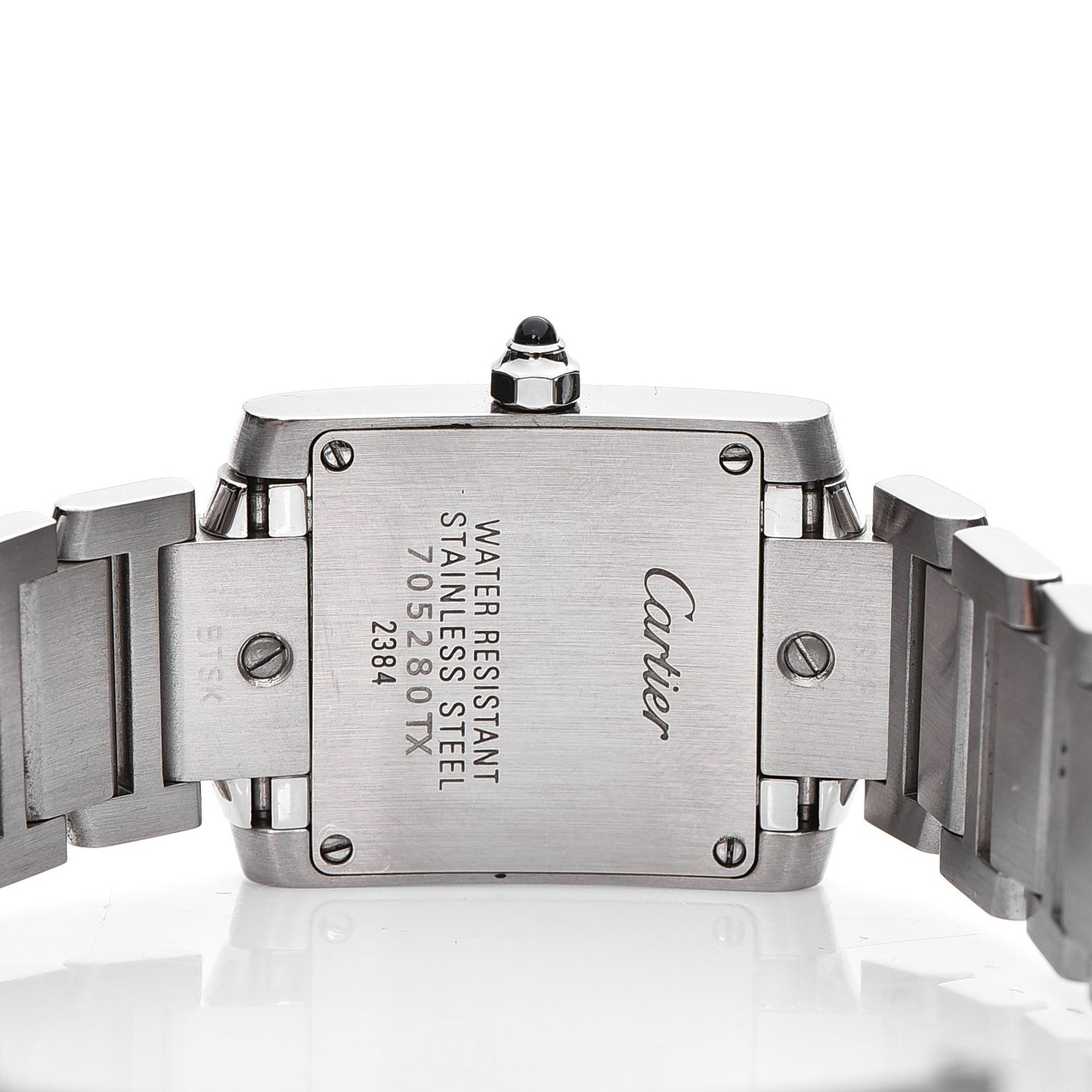 Stainless Steel 20mm Tank Francaise Quartz Watch