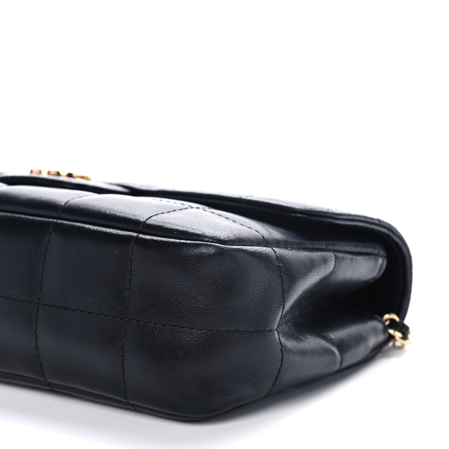 Chanel Lambskin Quilted Mini Chocolate Bar Camellia Flap Black 10 of 11