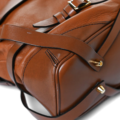 Burberry Soft Lambskin Bridle Calfskin Medium Gosford Hobo Tan 12 of 16