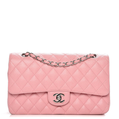 Chanel Caviar Quilted Medium Double Flap Pink 1 of 17