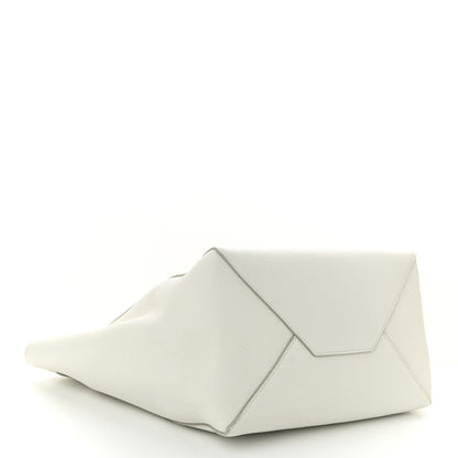 Celine Soft Grained Calfskin Small Belt Cabas Phantom White 4 of 11