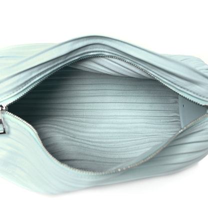 Loewe Lambskin Pleated Bracelet Pouch shoulder Bag Blue Iceberg 5 of 8