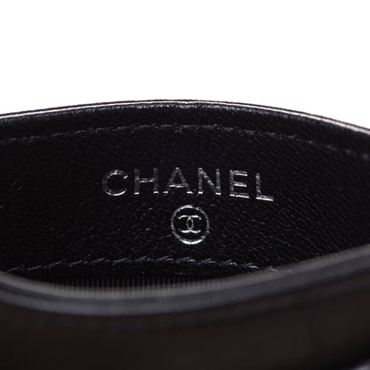 Chanel Lambskin Quilted Card Holder So Black 6 of 9