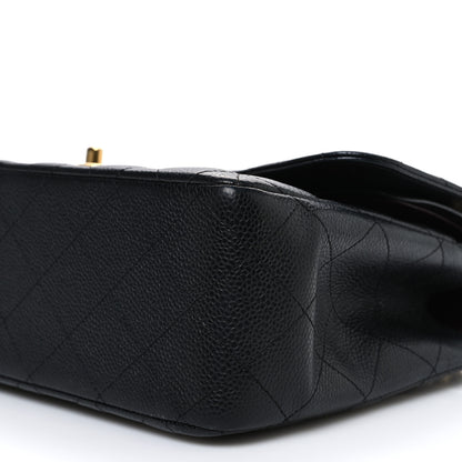 Chanel Caviar Quilted Jumbo Double Flap Black 10 of 12