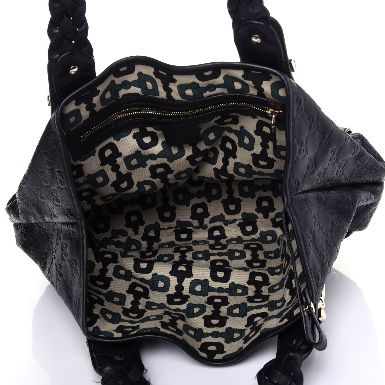 Gucci Guccissima Small Pelham Shoulder Bag Black 5 of 13