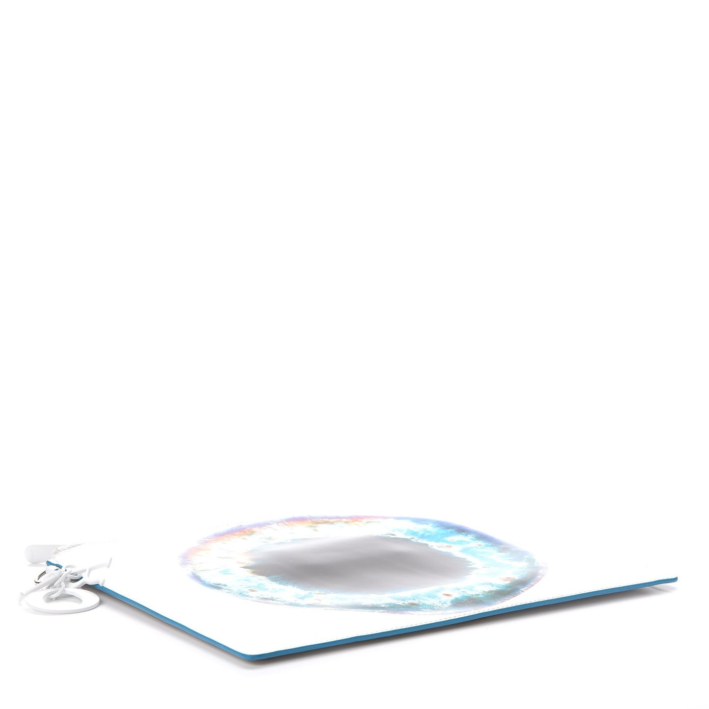 X MARC QUINN Calfskin Eye Clutch Multicolor