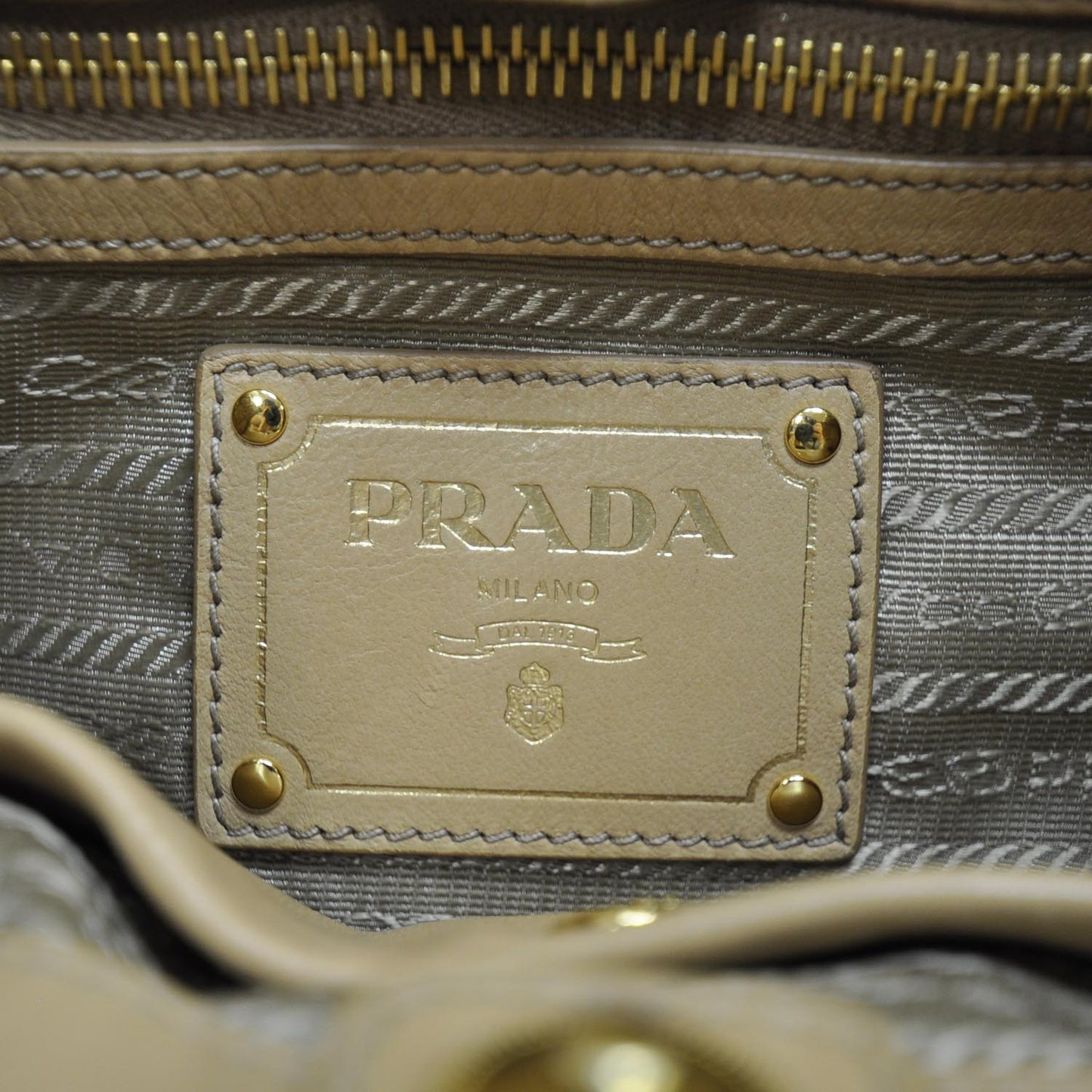 Nappa Antique Drawstring Bag Cuoio