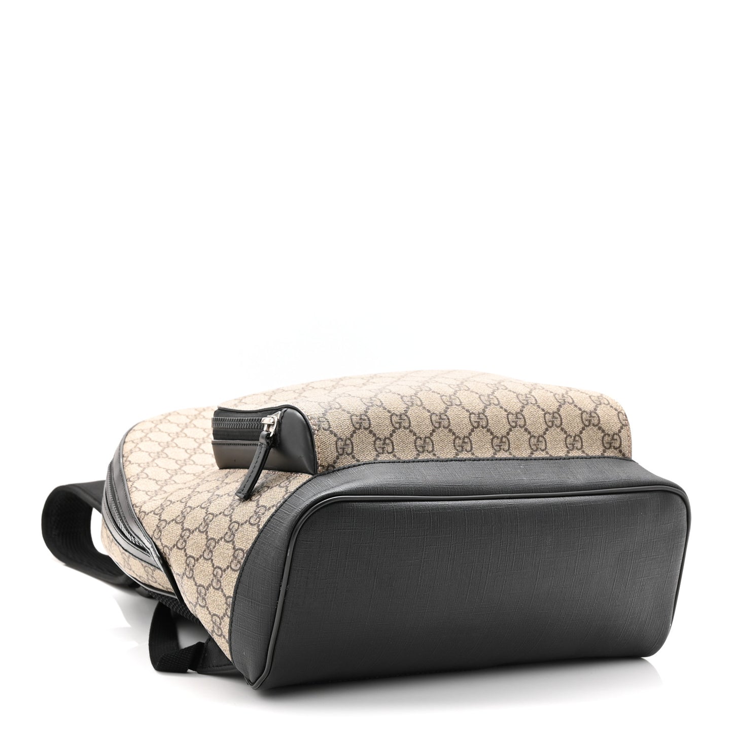 GG Supreme Monogram Medium Backpack Black