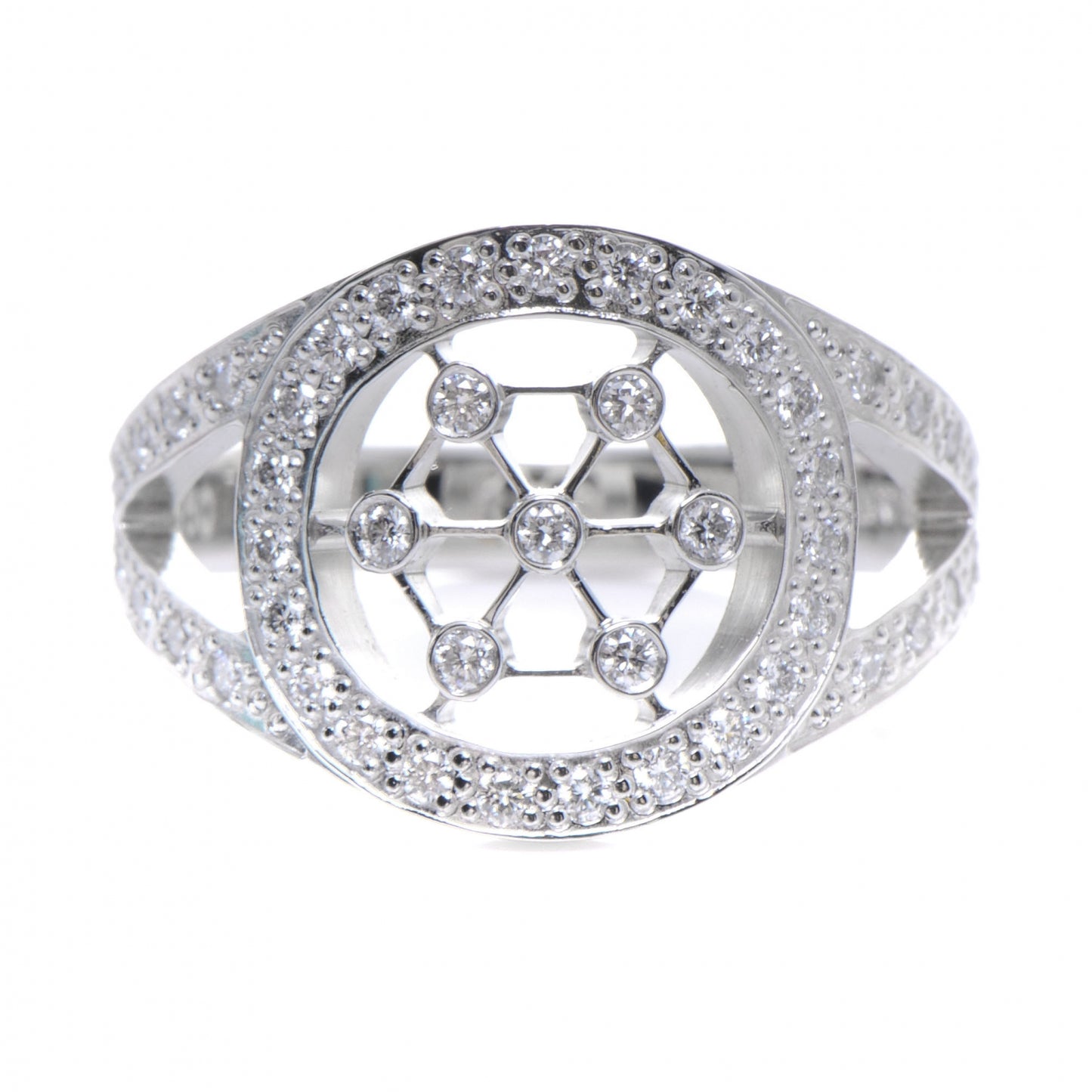 Platinum Diamond Voile Ring 4.5
