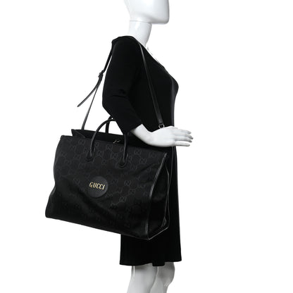 Gucci Econyl Nylon Monogram Large Off The Grid Tote Bag Black 2 of 11