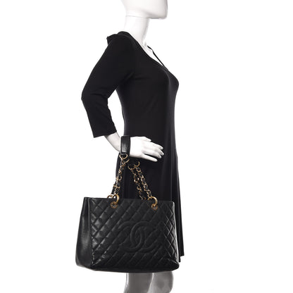 Chanel Caviar Quilted Grand Shopping Tote GST Black 2 of 9