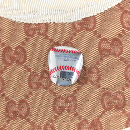 Gucci X MLB Monogram NY Yankees Baseball Hat 57-61 Beige Ruggine 7 of 9