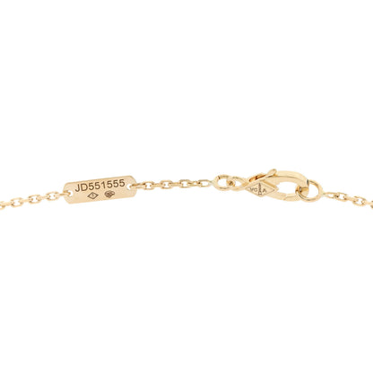 Van Cleef & Arpels 18K Yellow Gold Black Onyx Vintage Alhambra Pendant Necklace 4 of 6