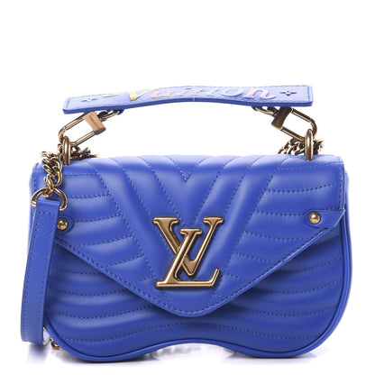 Louis Vuitton Calfskin New Wave Chain PM Blue Neon 1 of 10
