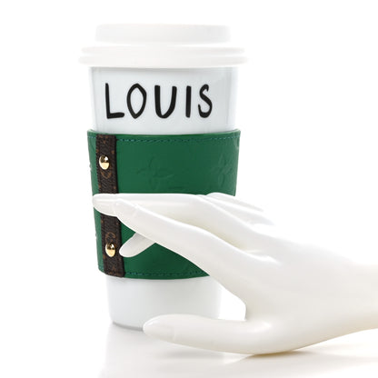 Louis Vuitton Porcelain Taurillon Louis Cup Green 2 of 11