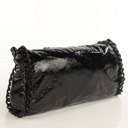 Stella McCartney Crinkled Patent East West Falabella Tote Black 3 of 7