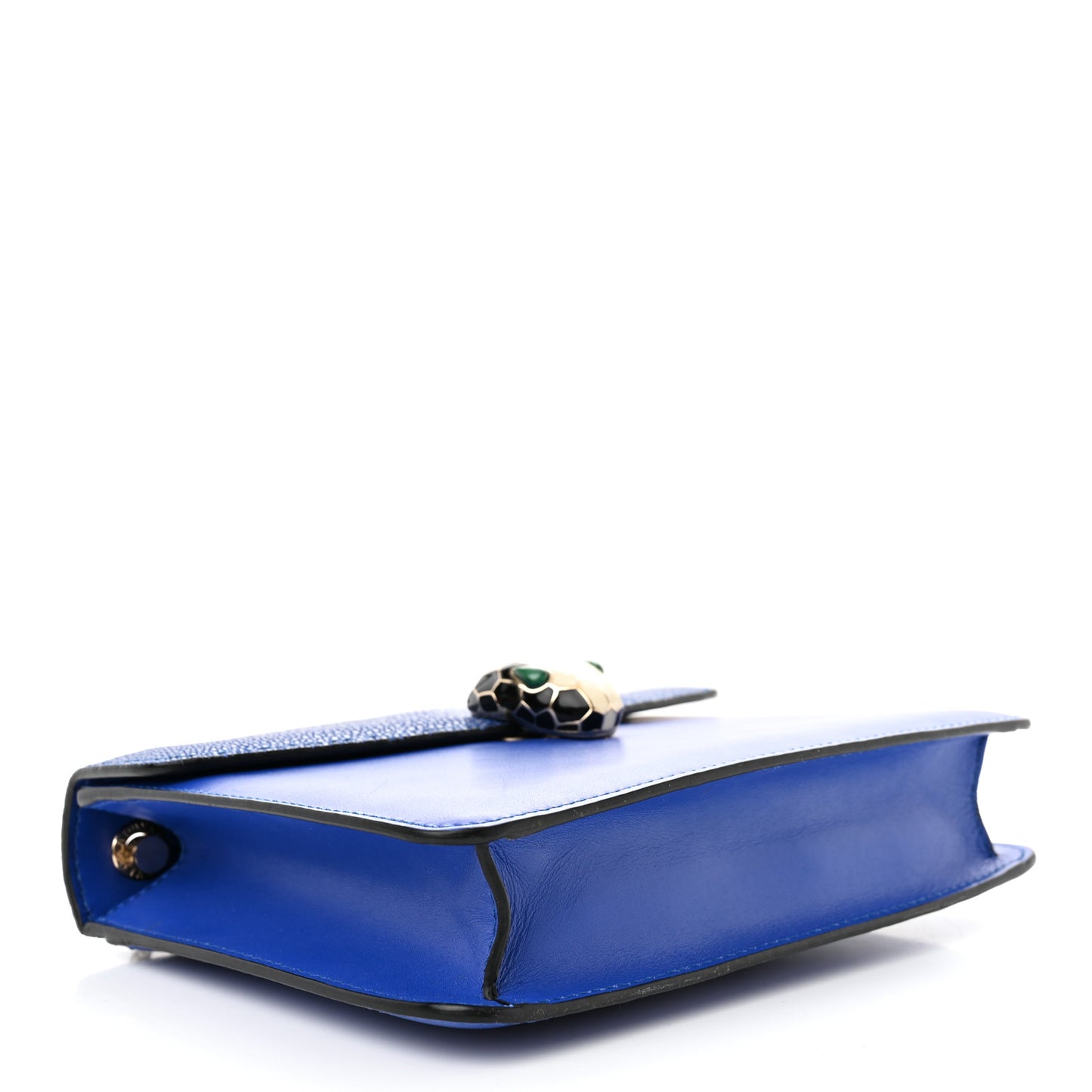 Galuchat Calfskin Serpenti Forever Crossbody Bag Blue