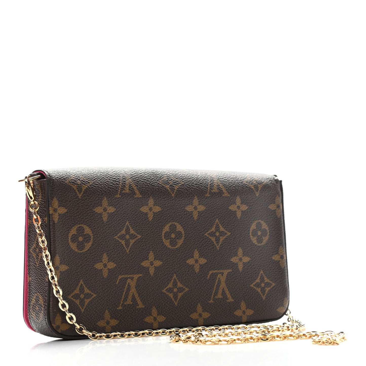 Monogram 2021 Christmas Animation Hollywood Pochette Felicie Chain Wallet Fuchsia