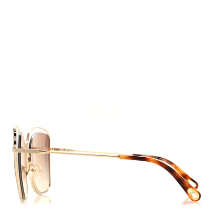 Chloe Poppy Cutout Square Sunglasses CE133S Gold Pink 3 of 6